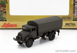 Schuco MAN 630 Truck Telonato German Army 2-assi 1958 1:87 Vojenská Zelená