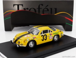 Trofeu Renault A110 Alpine (night Version) N 3 Rally Tap 1968 Dan Blain - Christian Melville 1:43 Žlutá Černá