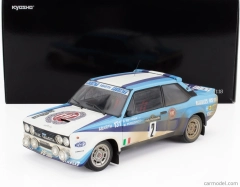 Kyosho Fiat 131 Abarth (dirty And Night Version) N 2 4th Rally Piancavallo 1981 Attilio Bettega - Maurizio Perissinot 1:18 White 2 Tones Blue