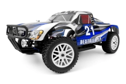 HiMOTO 1:10 Short Course Truck Brushless 2,4 GHz RTR set, modrá