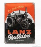 Edicola Príslušenstvo 3d kovová doska - Lanz Bulldog 1:1 čierna oranžová