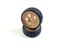 Aluminum wheel set - copper-coloured (2) OPTION