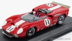 Najlepší model Lola T70 Spider N 11 Bridgehampton 1967 L.motscheker 1:43 Červená biela