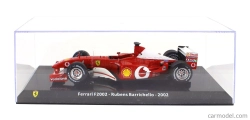 Edicola Ferrari F1 F2002 N 2 Sezóna 2002 Rubens Barrichello - Con Vetrina - s vitrínou 1:24 červená