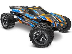 NA DÍLY - RC auto Traxxas Rustler 1:10 VXL HD 4WD RTR, oranžová