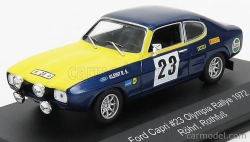 Cmr Ford england Capri 2600 Gt N 23 Rally Olympia Erc 1972 W.rohrl - H. Rothfuß 1:43 Modrá Žlutá
