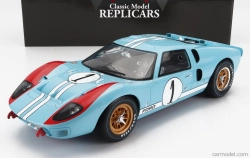 Cmr Ford usa Gt40 Mkii 7.0l V8 Team Shelby American Inc. N 1 1:12, světle modrá