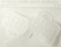 2516 Ohybový záves zaoblený 15x22mm, 6ks