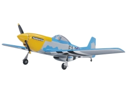 RC letadlo P-51D Mustang 20cc 1.7m ARF, žlutá