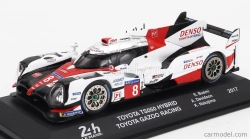 Edicola Toyota Ts050 Hibrid 2.4l Turbo V6 Team Gazoo Racing N 8 24h Le Mans 2017 Sebastien Buemi - Kazuki Nakajima - Anthony Davidson 1:43 Biela červená čierna