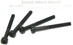 0424 Skrutka s imbusom M3x30, 4ks