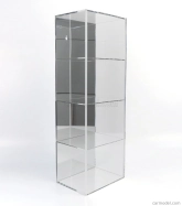 Vetrina display box Vetrina display box Vysokokvalitná vitrína až pre 4 prilby 1/2 Lungh.length Cm 21 X Largh.width Cm 15.5 X Alt.height Cm 60.5 1:2 Zrkadlová zadná strana