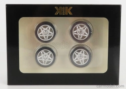 Sada príslušenstva 4x disky kolies a ráfiky pre Ferrari F50 1995 1:18 Silver Black