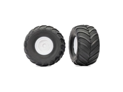 Kolesá Traxxas 2.0/3.0", biely disk, pneumatiky Terra Groove (2)