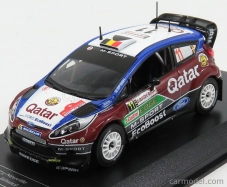Ixo-models Ford england Fiesta Rs Wrc N 11 Rally Sardegna Taliansko 2013 T.neuville - N.gilsoul 1:43 Bordeaux Blue White