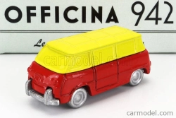 Officina-942 Fiat 600m Van Furgoncino Coriasco 1956 1:76 Červeno-žltá