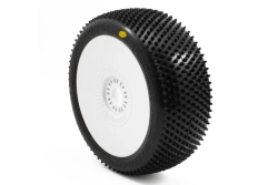 GRASSHOPPER V4 BUGGY A2 (SOFT) lepené pneumatiky, biele disky, 2 ks.