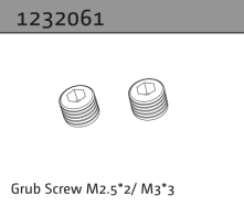 1232061 - Grub Screw M2.5*2/M3*3 (2)