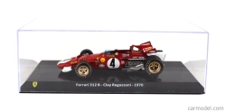 Edicola Ferrari F1 312b N 4 Sezóna 1970 Clay Regazzoni - Con Vetrina - S vitrínou 1:24 červená biela