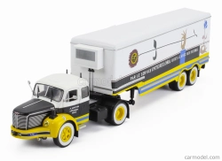 Edicola Berliet Tlr 10m Truck Semi-frigo Interflora Transports 1956 - Bez karty Box 1:43 Biela Hnedá Žltá