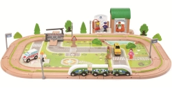 2Kids Toys Vláčiková dráha dedina 110 kusov