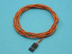 Servokab. 100cm PVC 0,14mm2 konektor