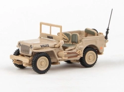Abrex Cararama 1:72 – 1/4 Ton Military Vehicle – Sandy Yellow
