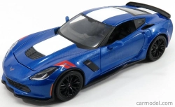 Maisto Chevrolet Corvette Grand Sport 2017 1:24 Modrá Met Bílá