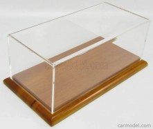 Cmc Vetrina zobrazovací box Pre auto 1/18 - Základňa Legno - Drevo Lungh.cm 29.0 X Largh.cm 13.0 X Alt.cm 12.8 (altezza Interna Cm 10.0) 1:18 Plexi zobrazovací box - Drevo