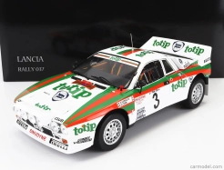 Kyosho Lancia 037 Totip N 3 Rally Isola D'elba 1985 D.cerrato - G.cerri 1:18 Biela červená zelená