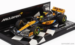 Minichamps Mclaren F1  Mcl60 Team Mclaren N 4 2nd Hungarian Gp 2023 Lando Norris 1:43 Bílá Oranžová Černá