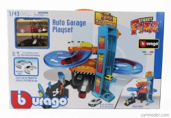 Bburago Accessories Diorama – Parking Playset Garage With 2x Cars 1:43 rôzne