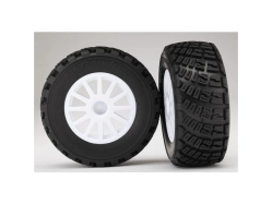 Traxxas kolo 2.2/3.0", disk Rally bílý, pneu Gravel S1 (2)