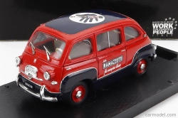 BAZAR - Brumm Fiat 600 Multipla Ramazzotti 1960 1:43 Červená Modrá