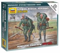 Zvezda figurky - německý zdravotní tým 1941-43 (1:72)