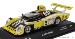 Edicola Renault Alpine A442b 2.0l Turbo V6 Team Renault Sport N 2 Víťaz 24h Le Mans 1978 Didier Pironi - Jean Pierre Jaussaud 1:43 Žltá Biela Čierna