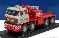 Perfex Willeme Tg250 Truck Garage De L'autoroute Transport 4-assi 1962 1:43 Světle Šedá Červená