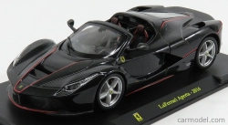 Edicola Ferrari Laferrari Aperta Spider 2016 - Con Vetrina - S vitrínou 1:24 Black Met