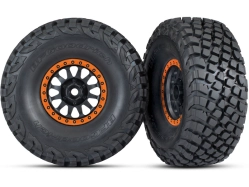 Traxxas kolo 3.2/2.2", disk Method Racing oranžový, pneu Baja KR3 (2)