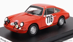 Trofeu Porsche 911t Coupe (night Version) N 116 2nd Rally Montecarlo 1968 P.toivonen - M.tiukkanen - 1:43 Orange