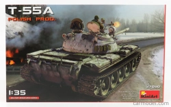 Miniart Tank T55a Polish Tank 1:35 /