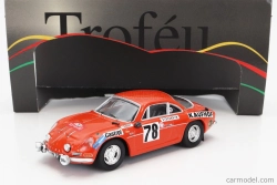 Trofeu Renault Alpine A110 N 78 Rally Montecarlo 1975 F.von Der Leyen - P.diekmann 1:43 Tmavě Oranžová