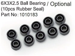 HBP240365 - (1010183) 6X3X2.5 Ball Bearing ( 10pcs Rubber Seal )
