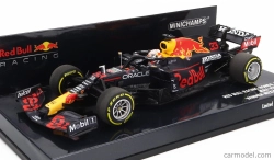 Minichamps Red bull F1 Rb16b Honda Ra620h Team Aston Martin N 33 Winner Mexico Gp Majster sveta 2021 Max Verstappen 1:43 Matná modrá žltá červená