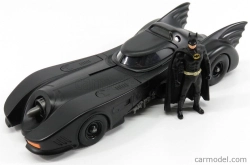 Jada Batman Batmobile Movie 1989 s figúrkou Batmana 1:24 Matt Black