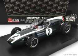 Brumm Cooper F1 T53 N 2 British Gp 1960 B.mclaren 1:43 Zelená Biela