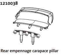 1210038 - Rear Wing & Body Mount - Rally