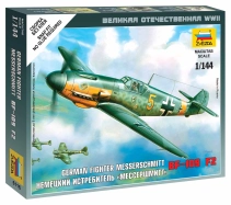 Zvezda Snap Kit - Messerschmitt Bf-109F-2 (1:144)