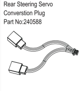 HBP240588 - Rear Steering Servo Converstion Plug