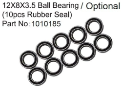 HBP240367 - (1010185) 12X8X3.5 Ball Bearing ( 10pcs Rubber Seal )